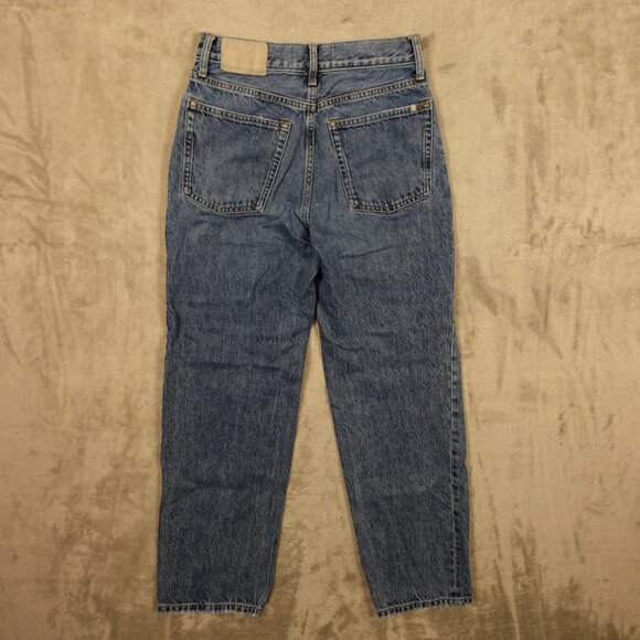 Everlane The ‘90s Way-High Jeans Women’s 26L Blue Organic Cotton Button Fly - Picture 11 of 14